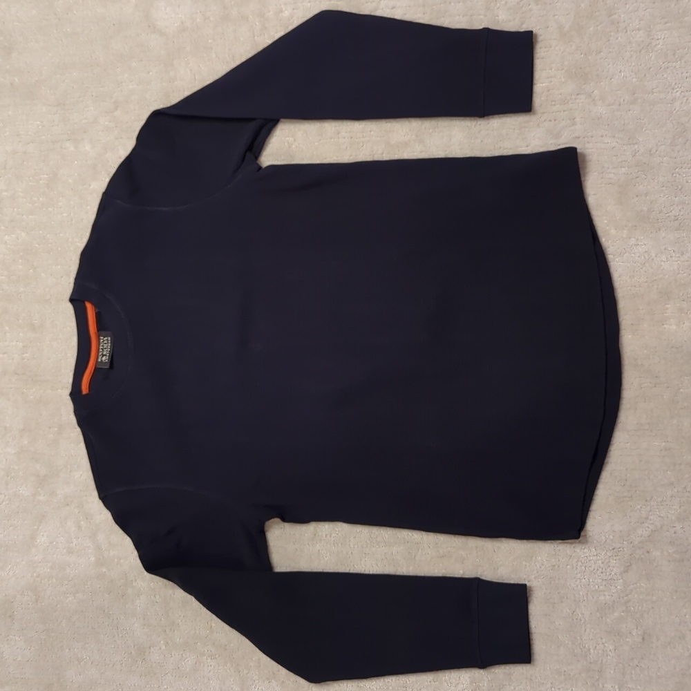 Scotch & Soda Waffle Long Sleeve T-Shirt